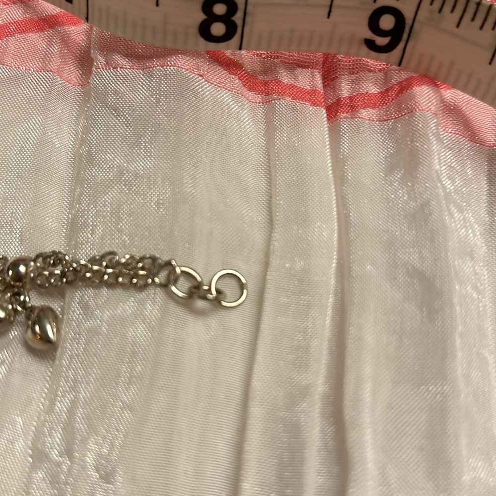 Solid Sterling Silver Anklet - image 7